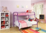 Tritan Twin/Full Bunk Bed in Purple Finish by Acme - 02053PU