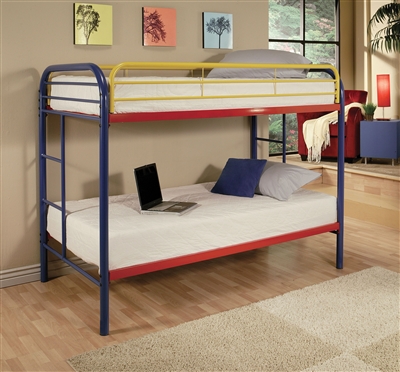Thomas Twin/Twin Bunk Bed in Rainbow Finish by Acme - 02188RNB