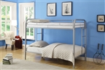Thomas Twin/Twin Bunk Bed in Silver Finish by Acme - 02188SI