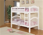 Heartland Twin/Twin Bunk Bed in White Finish by Acme - 02354