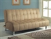 Sylvia Beige Microfiber Adjustable Sofa Bed by Acme - 05635