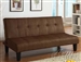 Emmet Chocolate Microfiber Adjustable Sofa Bed by Acme - 05674