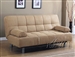 Cybil Beige Microfiber Adjustable Sofa Bed by Acme - 05855