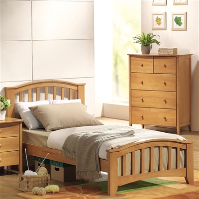 San Marino Twin Bed in Maple Finish by Acme - 08940T