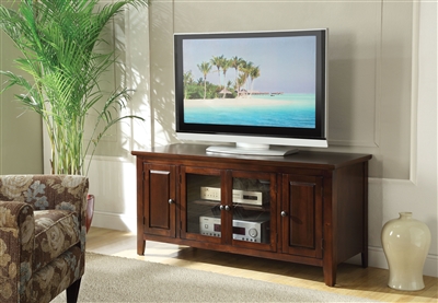 Christella 55 Inch TV Console in Chocolate Finish by Acme - 10346