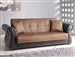 Kela Chocolate Microfiber & Espresso Bycast Adjustable Sofa Bed by Acme - 15294