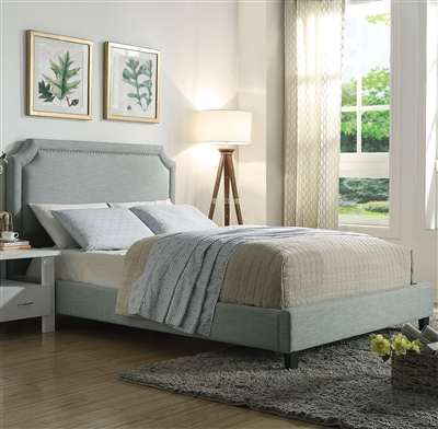 Amias Bed in Aqua Finish by Acme - 26480Q