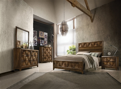 Delilah 6 Piece Bedroom Set in Walnut Finish by Acme - 27640