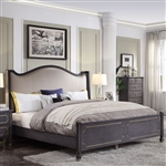 House Marchese Bed in Tan PU & Tobacco Finish by Acme - 28900Q