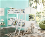 Toshi Twin/Twin Bunk Bed in White Finish by Acme - 37009