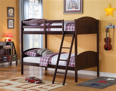Toshi Twin/Twin Bunk Bed in Espresso Finish by Acme - 37010