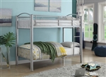 Cayelynn Twin/Twin Bunk Bed in Silver Finish by Acme - 37385SI
