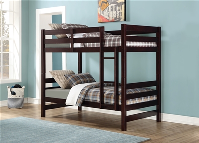 Ronnie Twin/Twin Bunk Bed in Espresso Finish by Acme - 37775