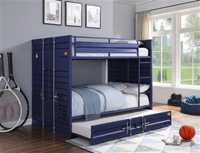 Cargo Full/Full Bunk Bed in Blue Finish by Acme - 37905