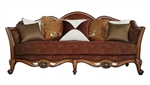 Beredei Sofa in Fabric & Antique Oak Finish by Acme - 50665