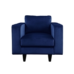 Heather Chair in Navy Velvet Finish by Acme - 51077