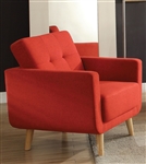 Sisilla Chair in Red Finish by Acme - 52662