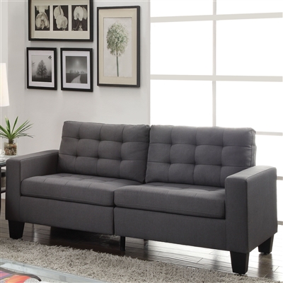 Earsom Sofa in Gray Linen Finish by Acme - 52770