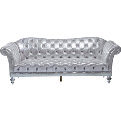 Dixie Sofa in Metallic Silver Finish by Acme - 52780