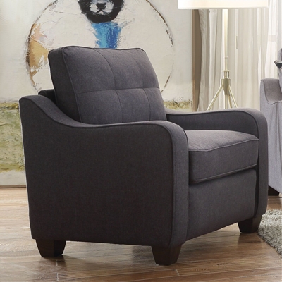 Cleavon II Chair in Gray Linen Finish by Acme - 53792