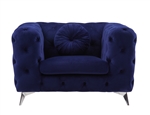 Atronia Chair in Blue Fabric Finish by Acme - 54902