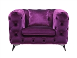 Atronia Chair in Purple Fabric Finish by Acme - 54907
