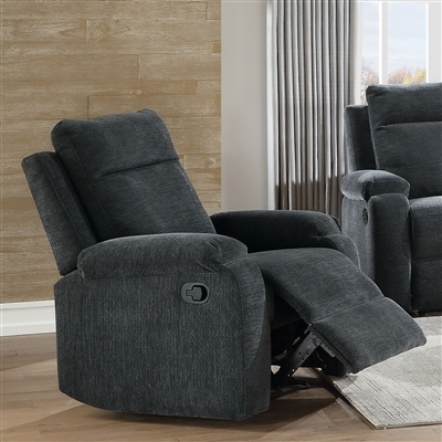 Elijah Recliner in Slate Blue Chenille Finish by Acme - 55112