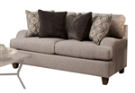 Cantia Loveseat in 2-Tone Gray Fabric Finish by Acme - 55801