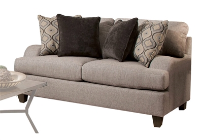 Cantia Loveseat in 2-Tone Gray Fabric Finish by Acme - 55801