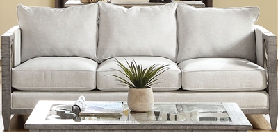 Artesia Sofa in Fabric & Salvaged Natural Finish by Acme - 56090
