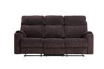 Aulada Motion Sofa in Chocolate Fabric Finish by Acme - 56905