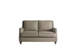House Marchese Loveseat in Tan PU & Tobacco Finish by Acme - 58861
