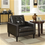Balin Accent Chair in Espresso PU Finish by Acme - 59046