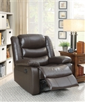 Fede Recliner in Espresso Top Grain Leather Match Finish by Acme - 59472