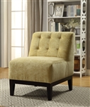 Cassia Accent Chair in Yellow Fabric Finish by Acme - 59493
