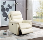 Ava Power Motion Recliner in Beige Top Grain Leather Match Finish by Acme - 59692