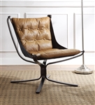 Carney Accent Chair in Coffee Top Grain Leather Finish by Acme - 59831