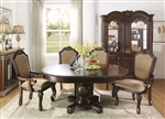 Chateau De Ville 5 Piece Round Table Dining Room Set in Espresso Finish by Acme - 64175