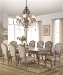 Chelmsford 7 Piece Dining Room Set in Antique Taupe Finish by Acme - 66050