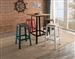 5 Piece Jacotte Bar Table Set with Frosted Teal Bar Stool by Acme - 72330-72333