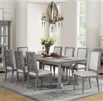 Artesia 7 Piece Dining Room Set in Salvaged Natural Finish by Acme - 77090