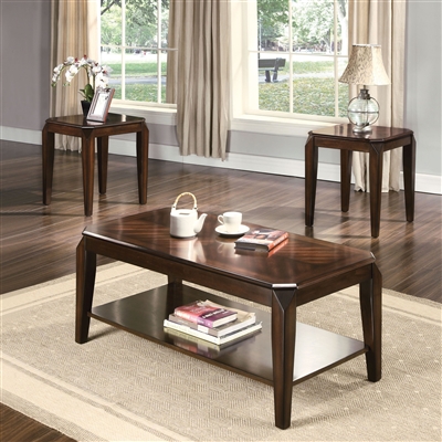 Docila 3 Piece Occasional Table Set in Walnut Finish by Acme - 80655-S