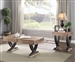 Pellio 3 Piece Occasional Table Set in Antique Oak & Black Finish by Acme - 83055-S