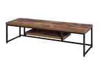 Bob 59 Inch TV Console in Weathered Oak & Black Finish by Acme - 91782