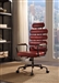 Calan Office Chair in Vintage Red Top Grain Leather Finish by Acme - 92109