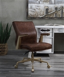 Attica Office Chair in Espresso Top Grain Leather Finish by Acme - 92483