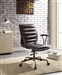 Zooey Executive Office Chair in Distress Chocolate Top Grain Leather Finish by Acme - 92558