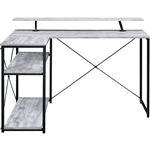 Drebo Executive Home Office Desk in Antique White & Black Finish by Acme - 92757