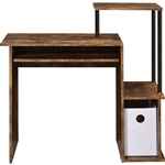 Lyphre Executive Home Office Desk in Weathered Oak & Black Finish by Acme - 92760