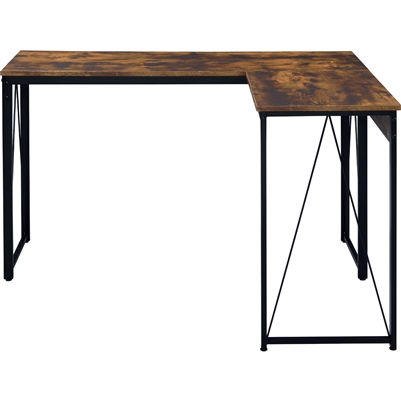 Zetri Executive Home Office Desk in Weathered Oak & Black Finish by Acme - 92805